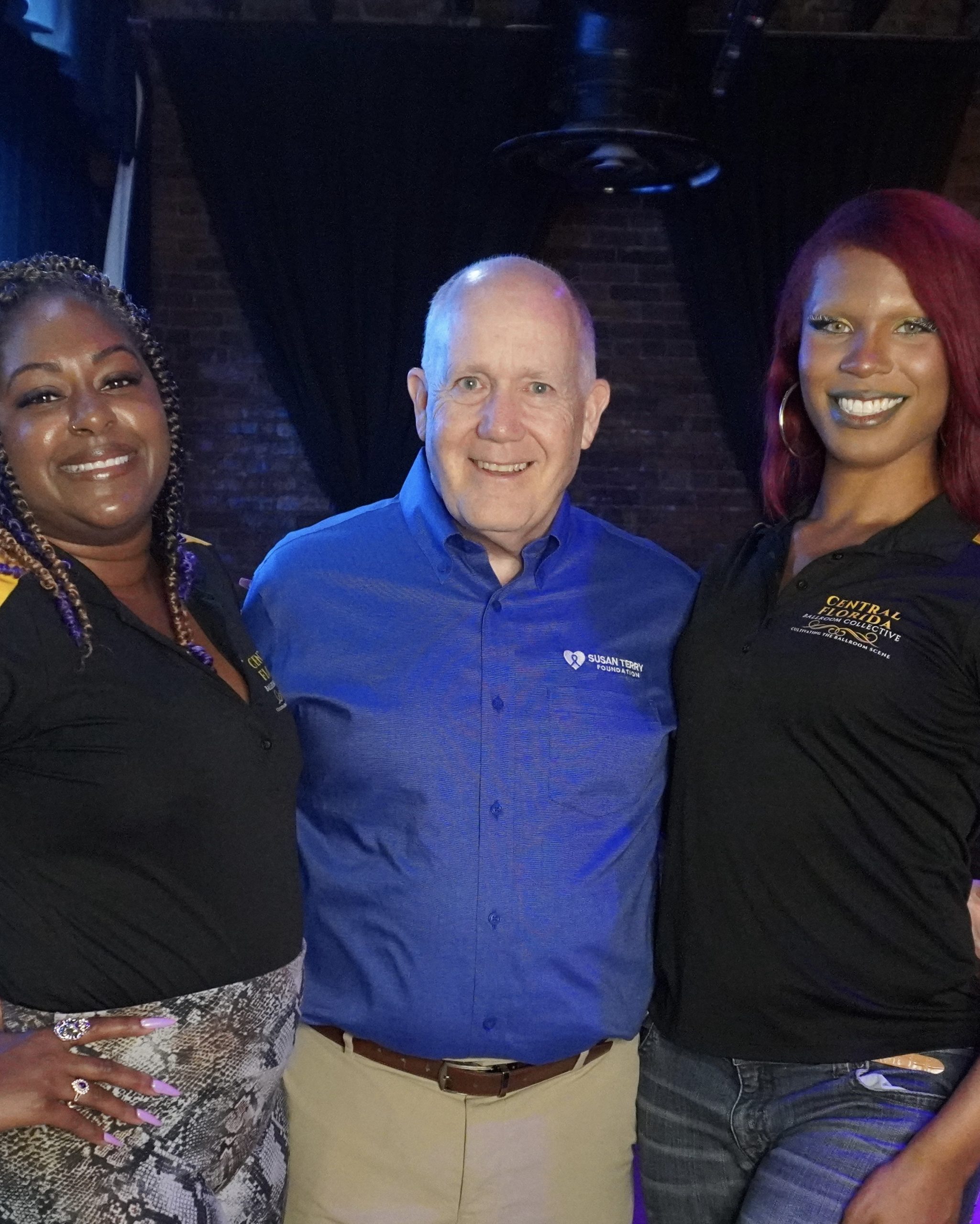 Central Florida Ballroom Collective and Susan Terry Foundation representatives gathered for a grant presentation.