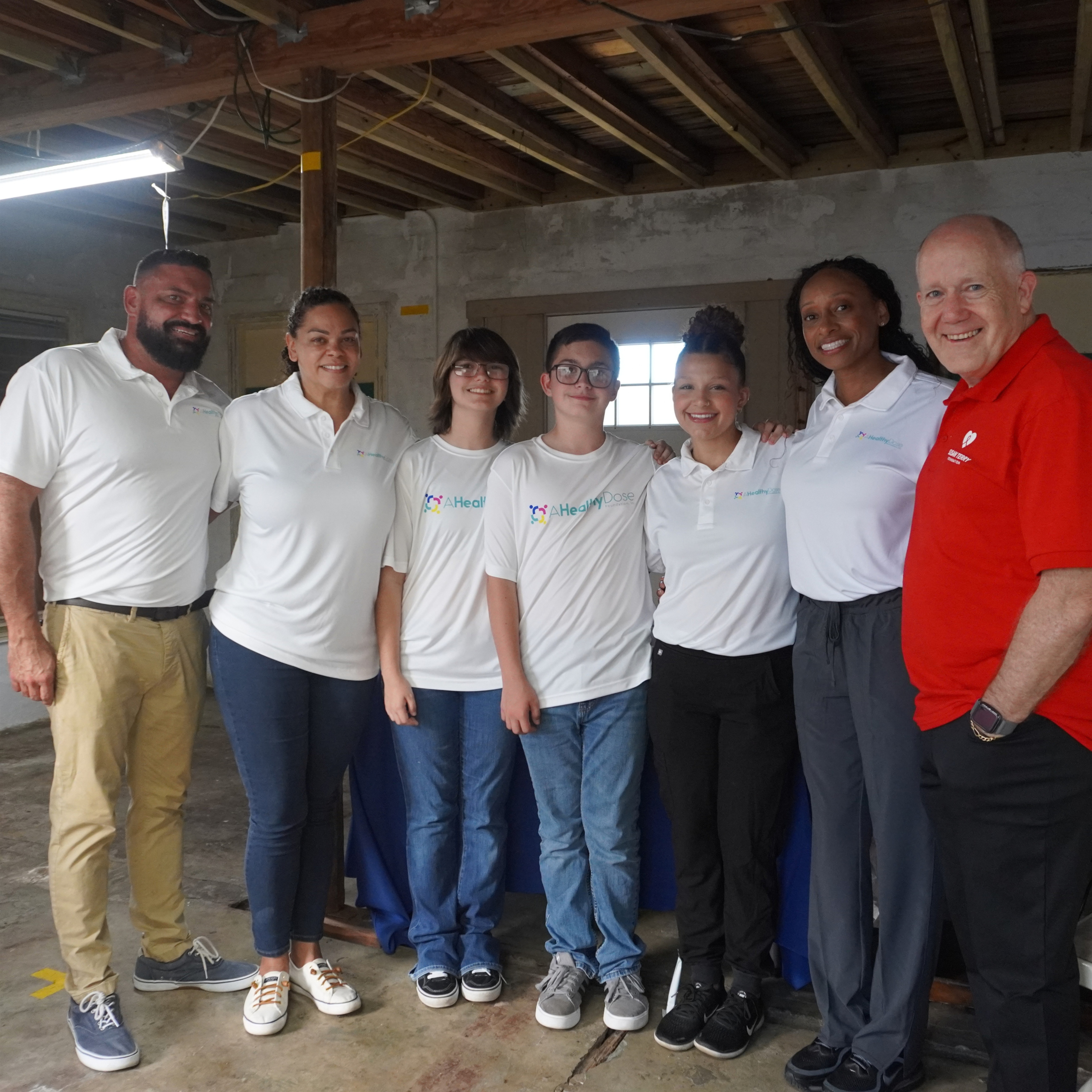 A Healthy Dose Foundation team at a Susan Terry Foundation grant presentation